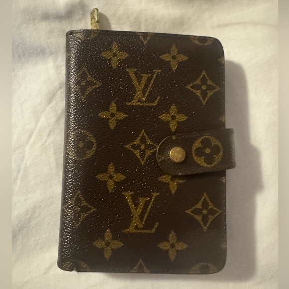 Louis Vuitton Handbags - Louis Vuitton Monogram Canvas Brown and Gold Snap Closure Wallet